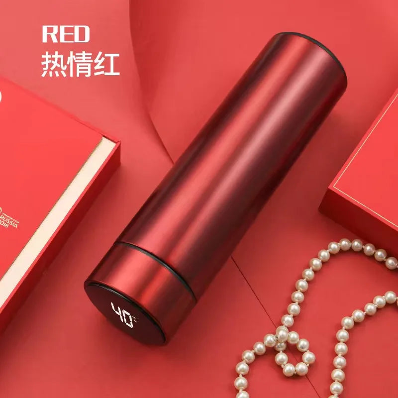 Thermos Bottle with Temperature Display