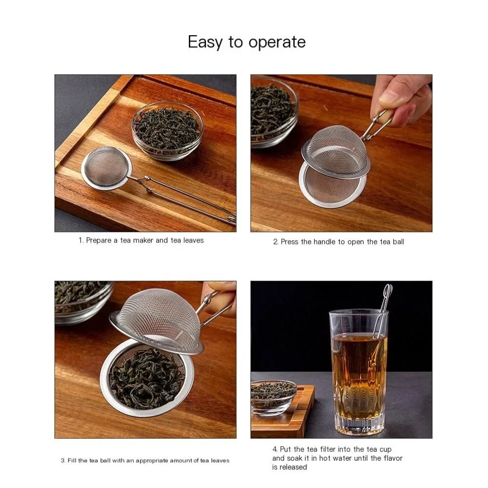 Snap Ball Stainless Steel Tea Strainer