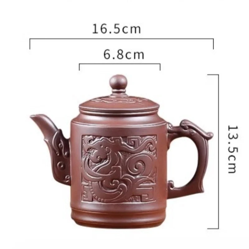 Yixing Zisha Stainless Steel Strainer teapot