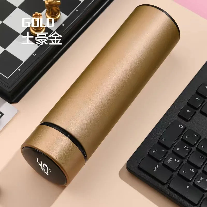 Thermos Bottle with Temperature Display