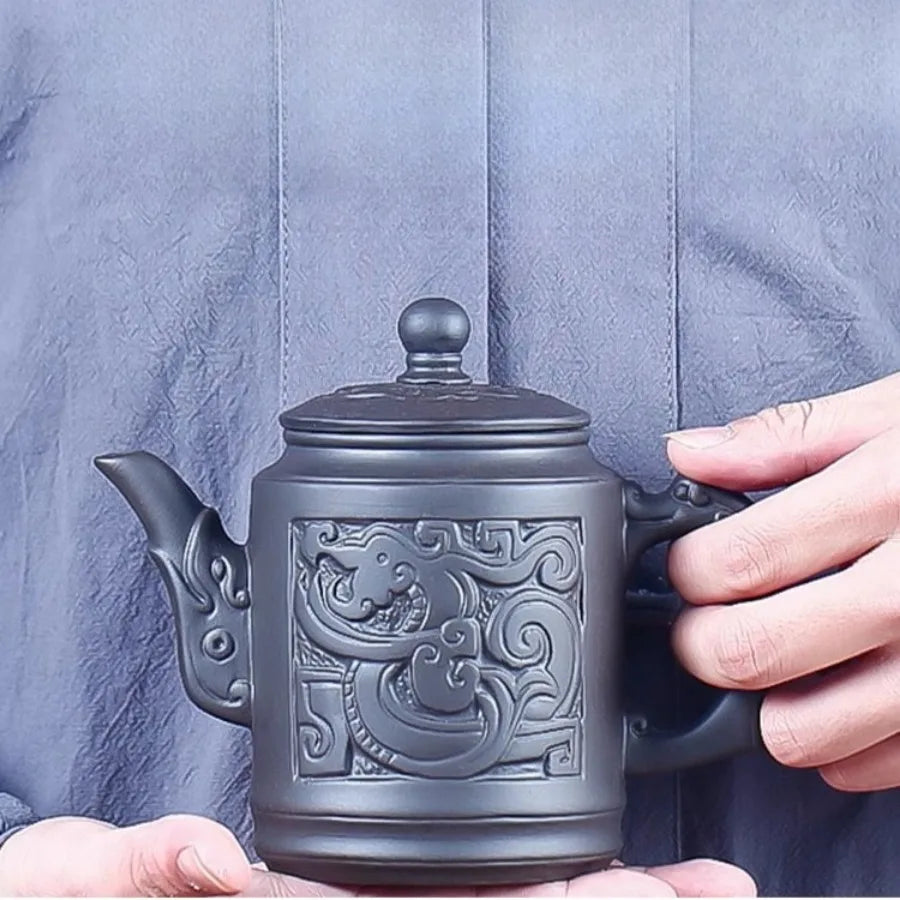 Yixing Zisha Stainless Steel Strainer teapot