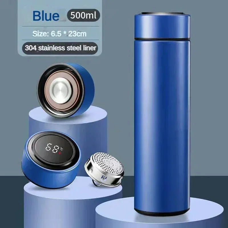 Thermos Bottle with Temperature Display
