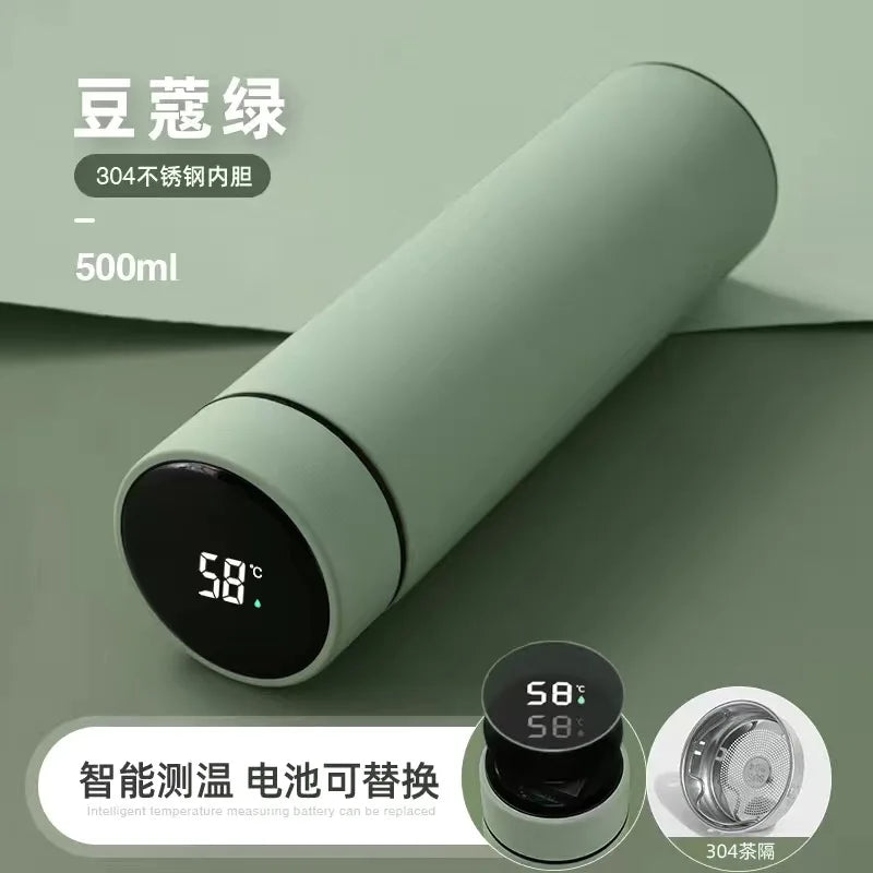 Thermos Bottle with Temperature Display